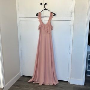 Lulus full length bridesmaids dress